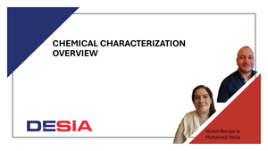 Chemical characterization - Overview