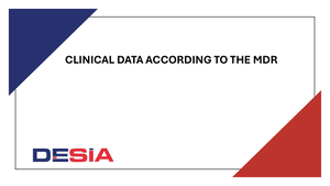 Clinical Data According to the MDR