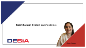 Tıbbi Cihazların Biyolojik Değerlendirmesi